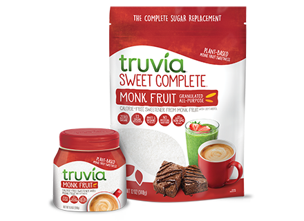 Truvia Sweet Complete Monk Fruit packages